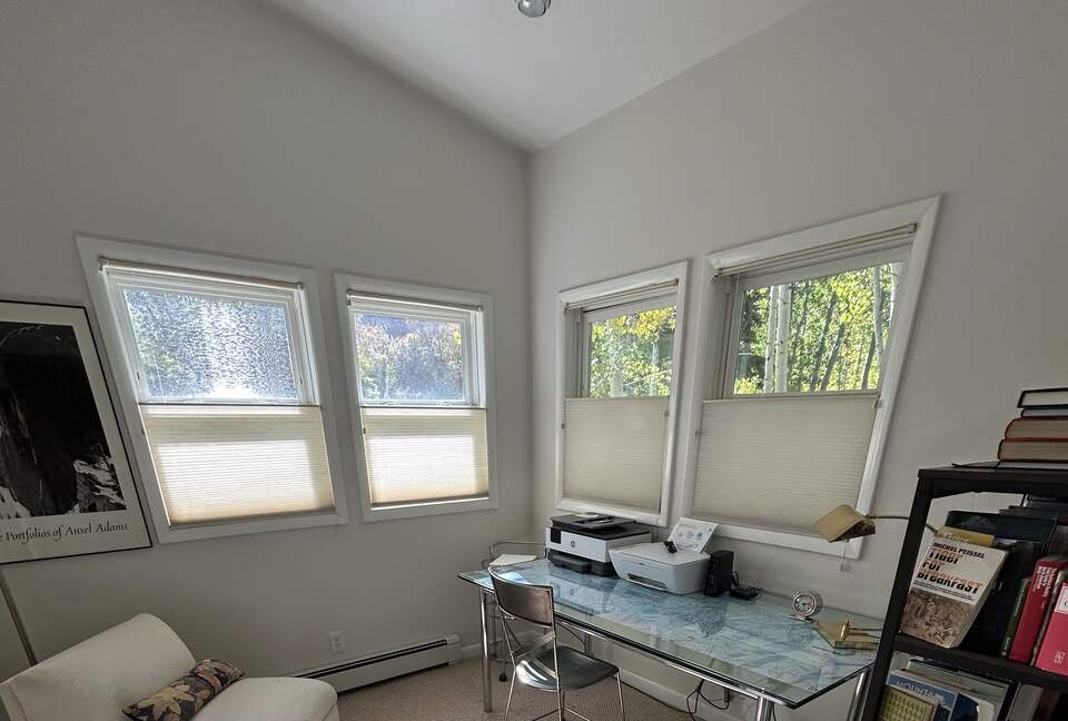 office on the main floor - great views