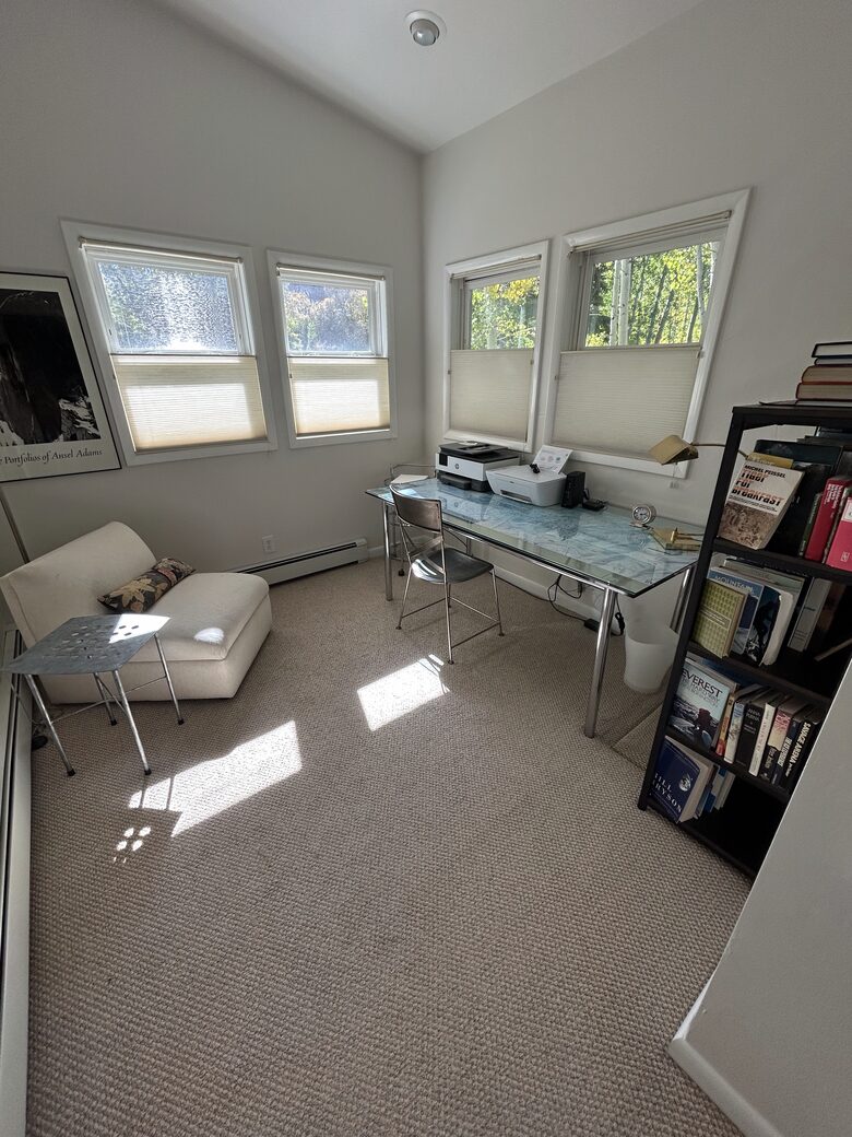 office on the main floor - great views