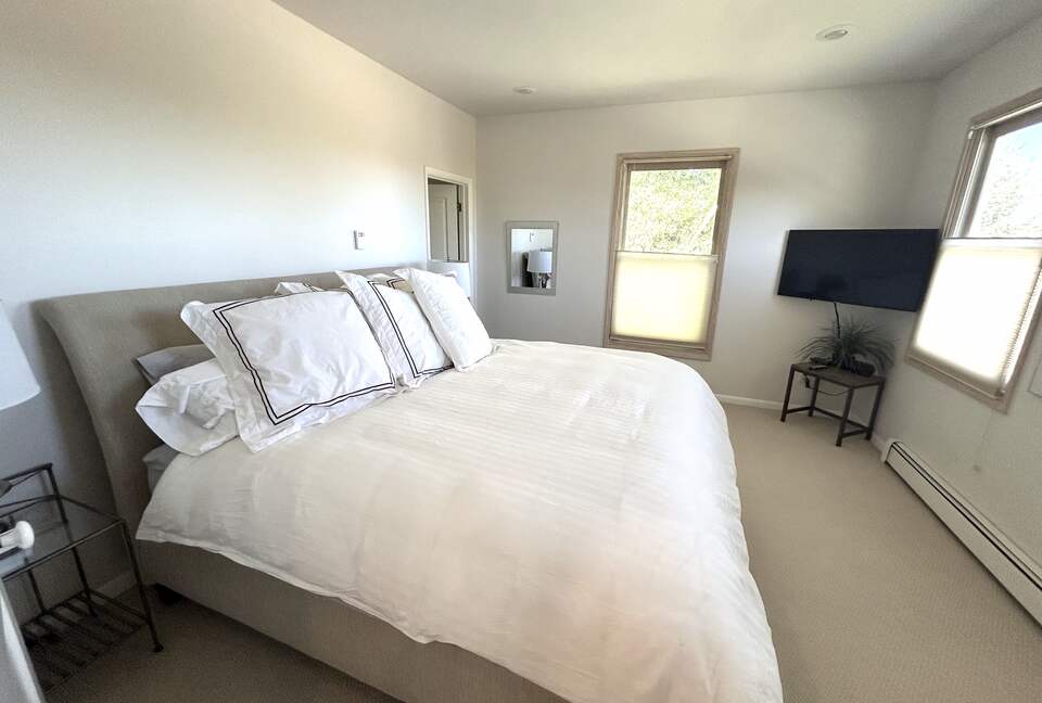Master bedroom with King bed and amazing views