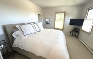 Master bedroom with King bed and amazing views