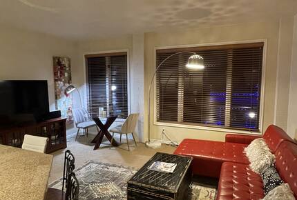 Living room facing Main Street and Mountain Views