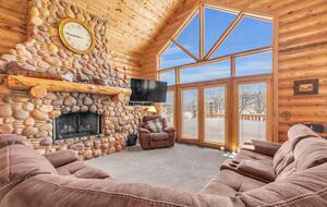 Living Room with gas fireplace