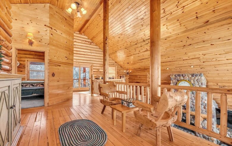 Upstairs loft overlooking Living Room