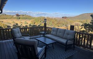 Back deck seating area (outside Master bedroom)