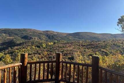 Fall view from the fire pit area on the deck