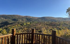 Fall view from the fire pit area on the deck