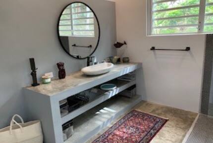 Private bathroom #2 with shower and toilet and closet