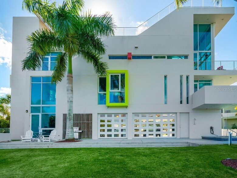Five-Level Sarasota Luxury Home with Private Dock & Terraces - Sarasota, Florida