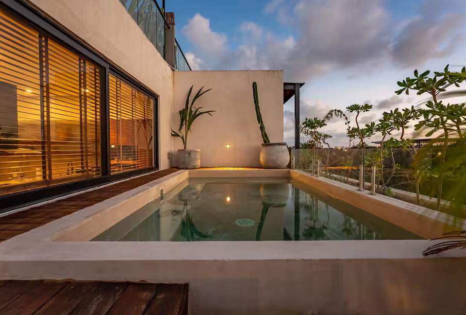 Refined Aldea Zama Penthouse with Rooftop Views - Tulum, Mexico
