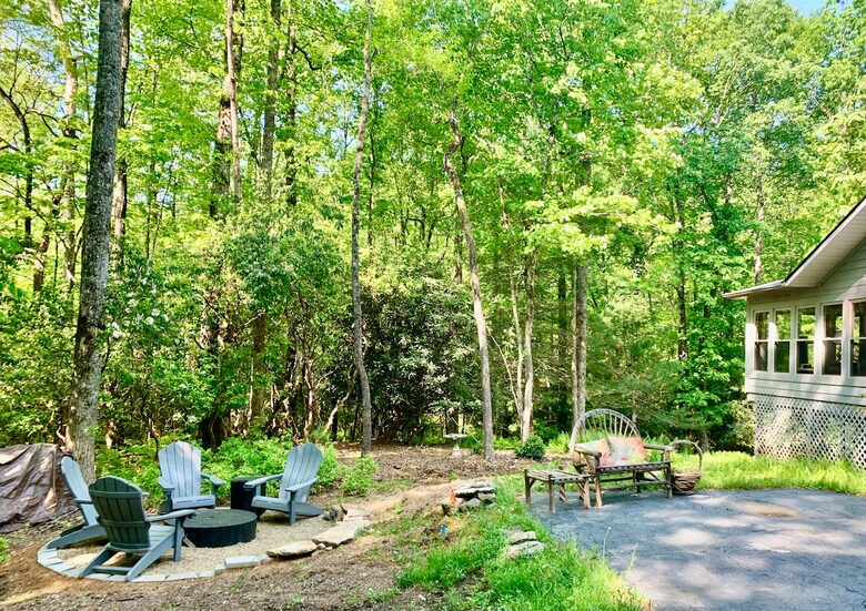 Wooded North Carolina Retreat with Creekside Trail - Brevard, North Carolina