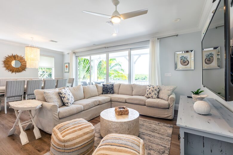 Living room with sofa bed