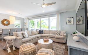 Living room with sofa bed