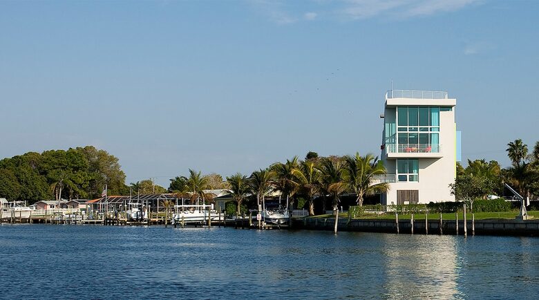 Five-Level Sarasota Luxury Home with Private Dock & Terraces - Sarasota, Florida