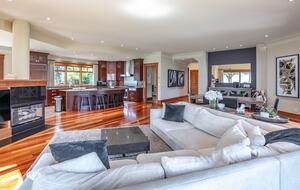 Gated Okanagan Waterfront Estate with Private Dock and Hot Tub