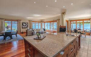 Gated Okanagan Waterfront Estate with Private Dock and Hot Tub