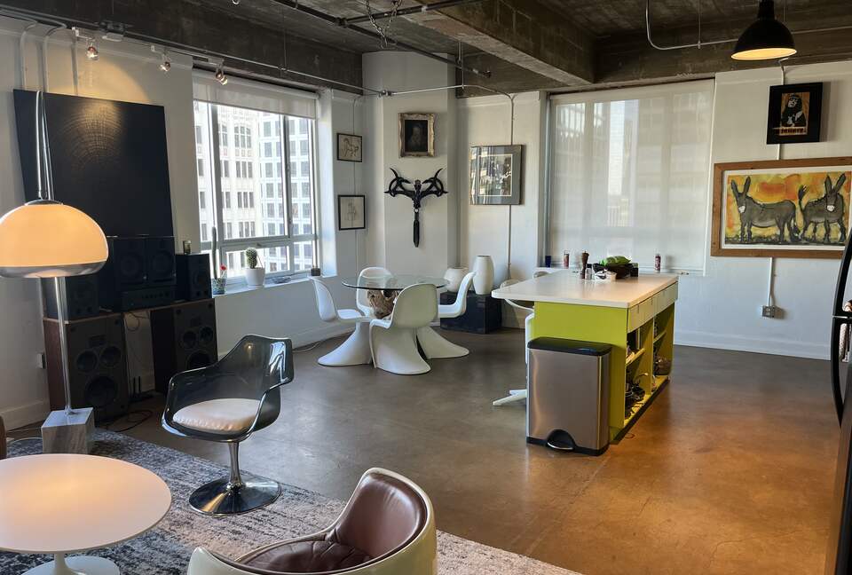 Art Deco Corner Loft with City Views - Austin, Texas