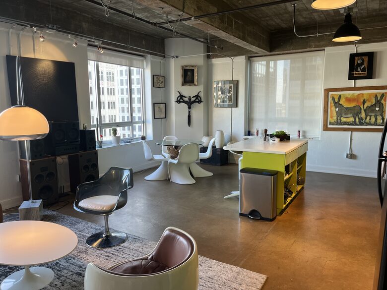 Art Deco Corner Loft with City Views - Austin, Texas