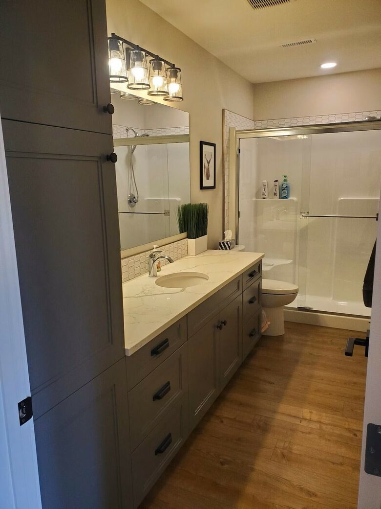 Downstairs bathroom.