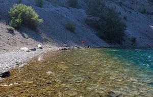 Emerald Lake, 15 minute drive away.