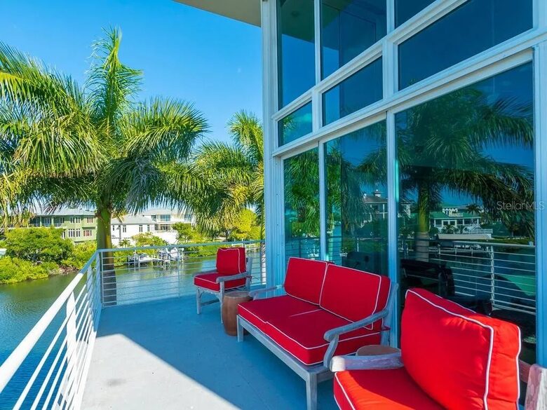Five-Level Sarasota Luxury Home with Private Dock & Terraces - Sarasota, Florida