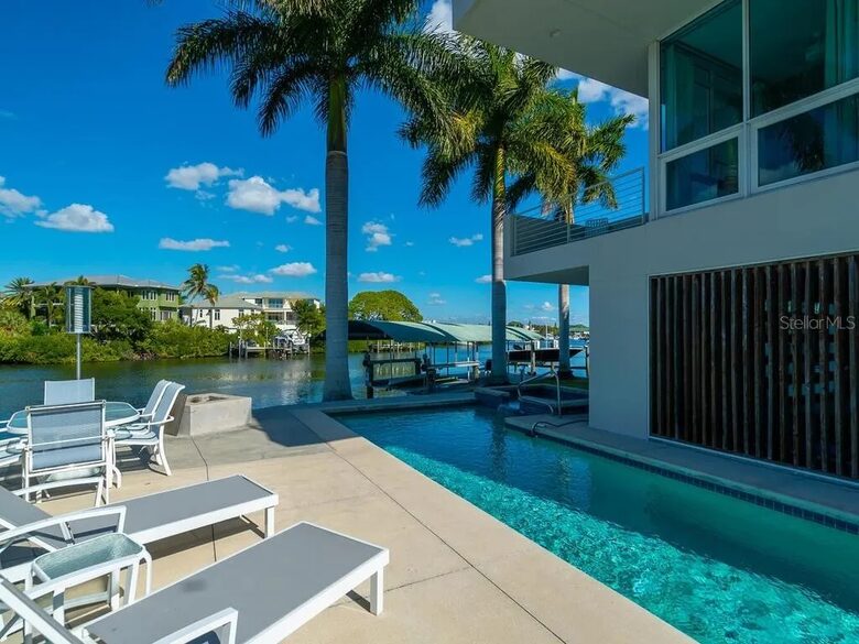 Five-Level Sarasota Luxury Home with Private Dock & Terraces - Sarasota, Florida