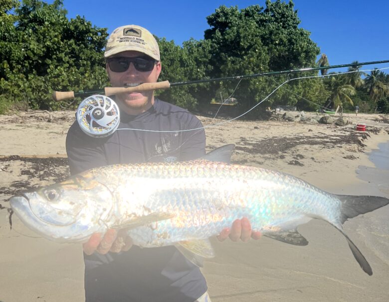 Tarpin fishing from shore