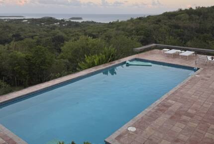 pool with ocean view