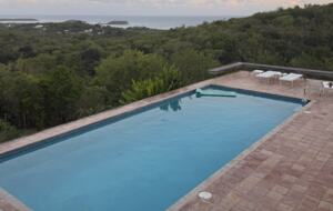 pool with ocean view