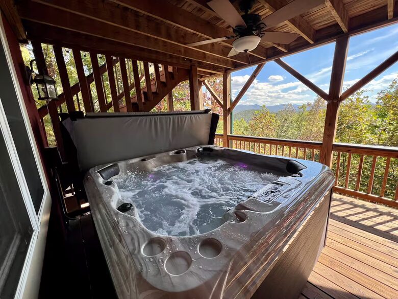 Spacious North Carolina Escape with Hot Tub & Fire Pit - Franklin, North Carolina