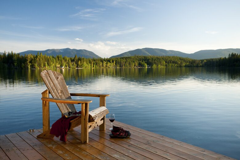 dock overlooking lake