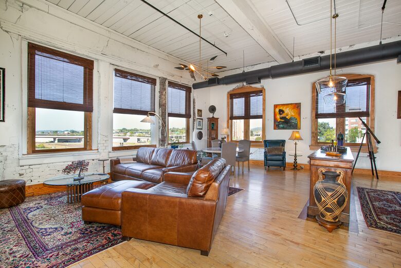 Downtown Knoxville Loft Above the Emporium | Art, Light & Luxury - Knoxville, Tennessee