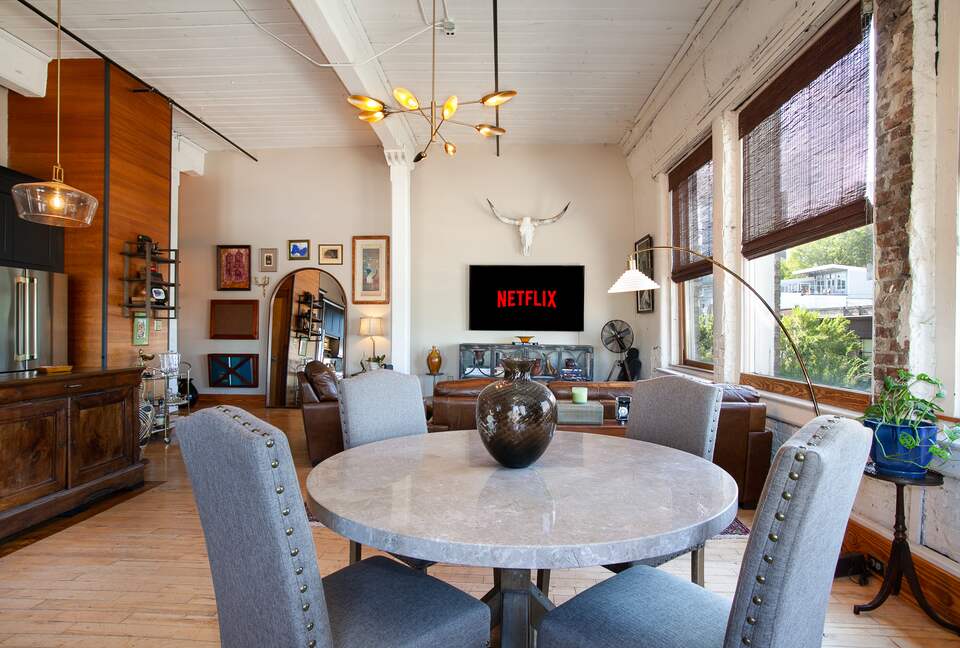 Downtown Knoxville Loft Above the Emporium | Art, Light & Luxury - Knoxville, Tennessee