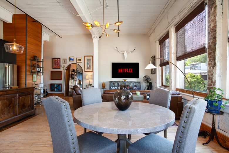 Downtown Knoxville Loft Above the Emporium | Art, Light & Luxury - Knoxville, Tennessee