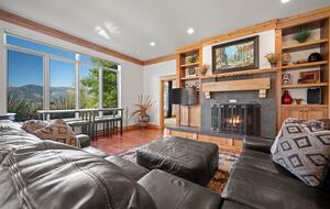 Living room with beautiful view of Ogden Valley
