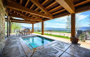 Community hot tub and pool