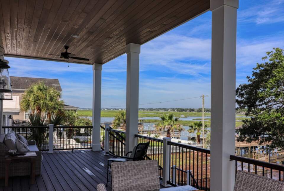 Marsh Oak Inletfront Home with Dock & Gazebo - Murrells Inlet, South Carolina