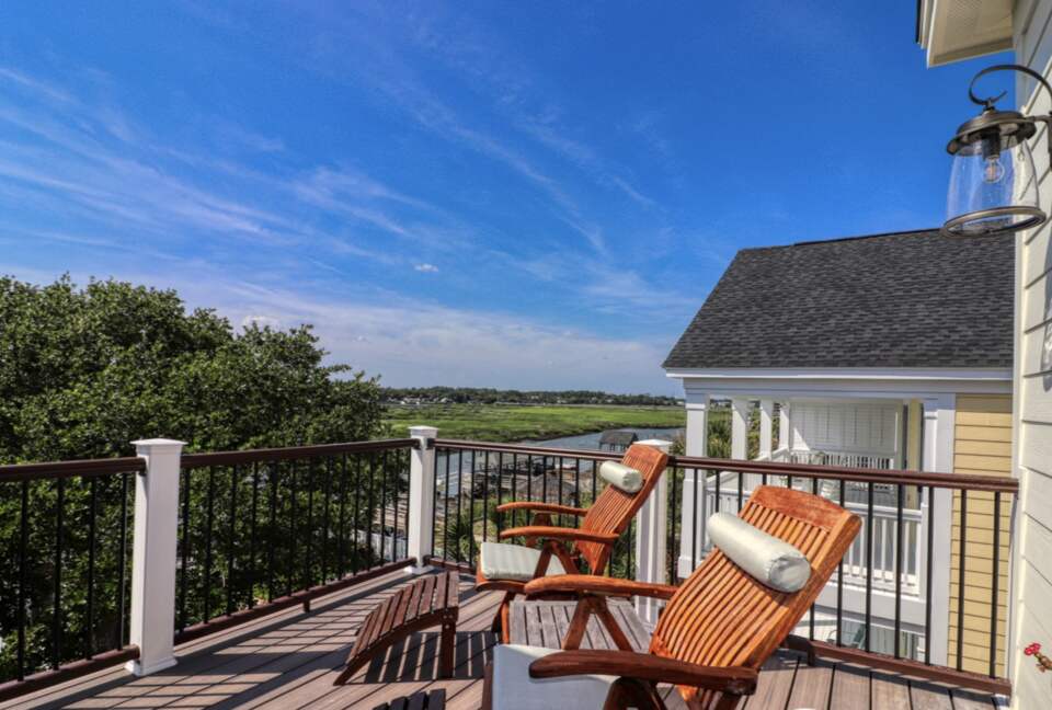 Marsh Oak Inletfront Home with Dock & Gazebo - Murrells Inlet, South Carolina