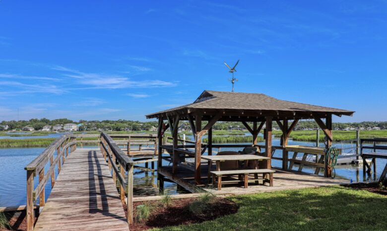 Marsh Oak Inletfront Home with Dock & Gazebo - Murrells Inlet, South Carolina