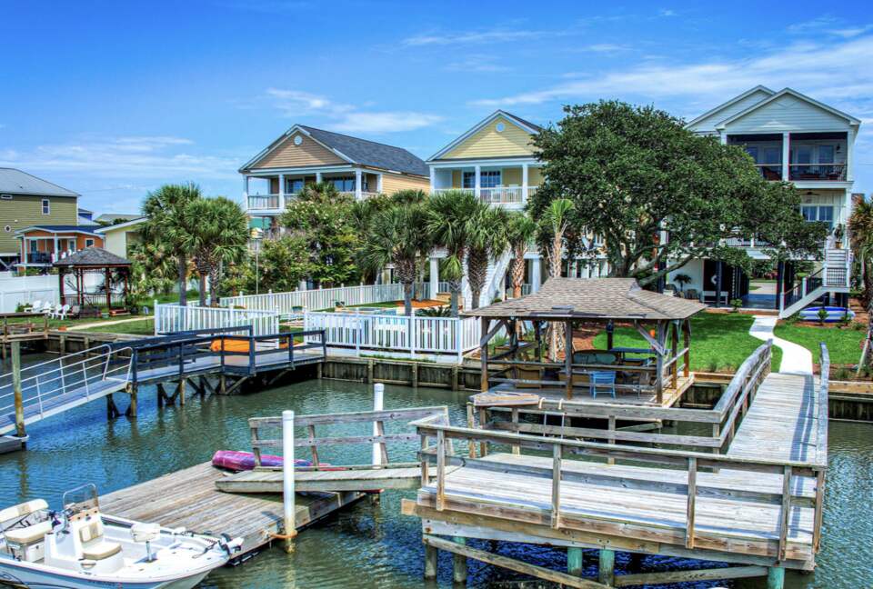 Marsh Oak Inletfront Home with Dock & Gazebo - Murrells Inlet, South Carolina