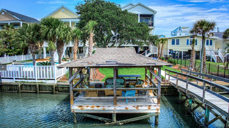 Marsh Oak Inletfront Home with Dock & Gazebo - Murrells Inlet, South Carolina