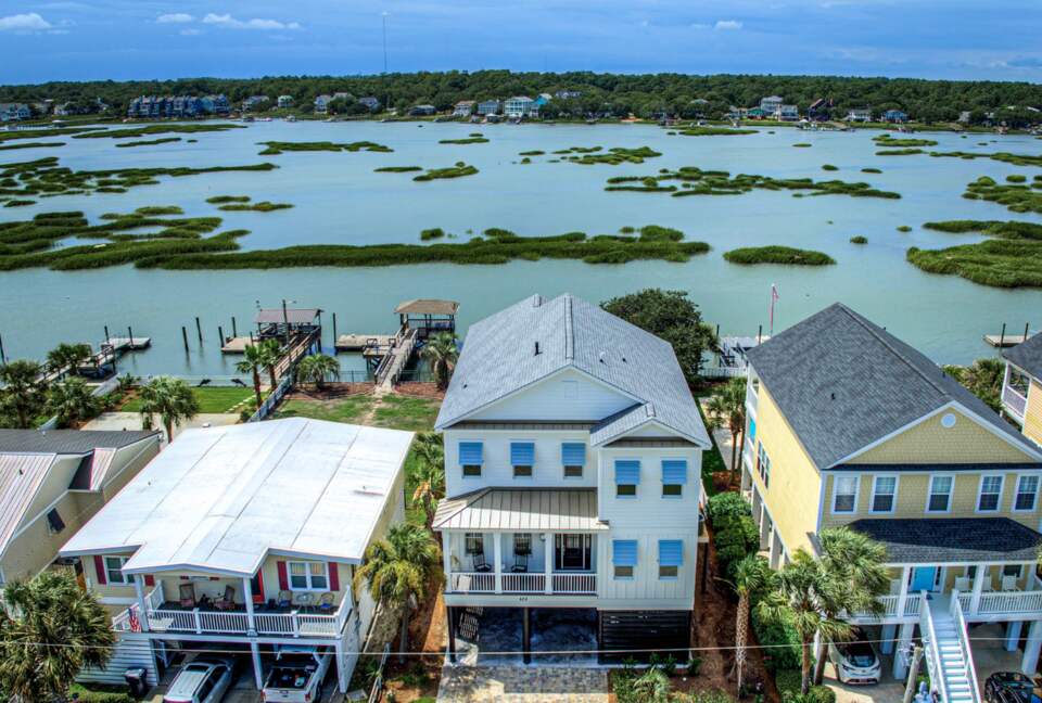 Marsh Oak Inletfront Home with Dock & Gazebo - Murrells Inlet, South Carolina