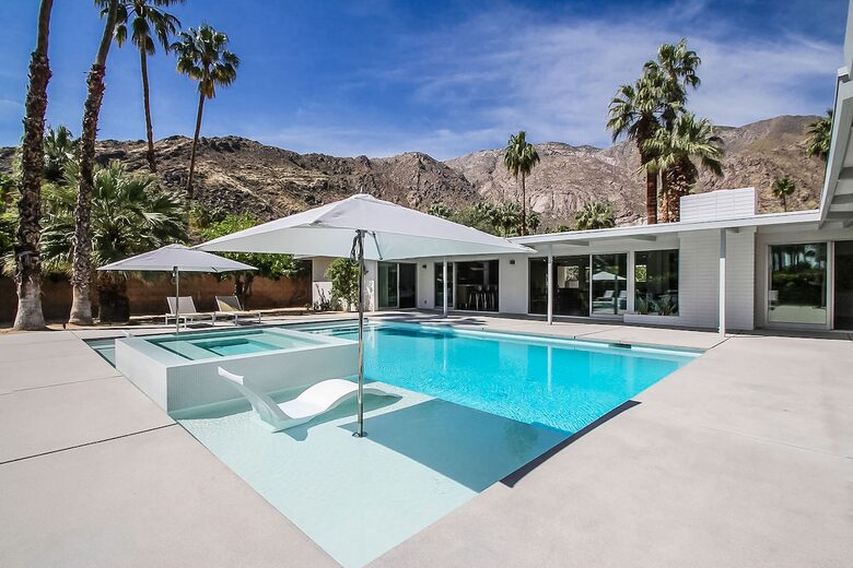 Desert Modern Estate | Restored Alexander Home with Pool & Lanai - Palm Springs, California