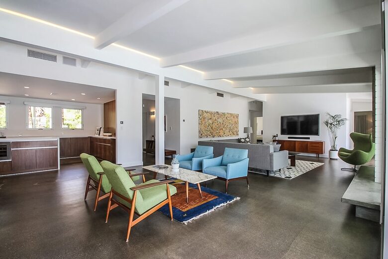 Desert Modern Estate | Restored Alexander Home with Pool & Lanai - Palm Springs, California