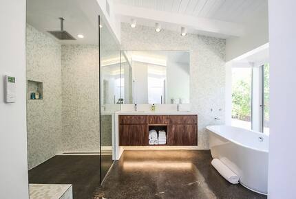 Desert Modern Estate | Restored Alexander Home with Pool & Lanai - Palm Springs, California