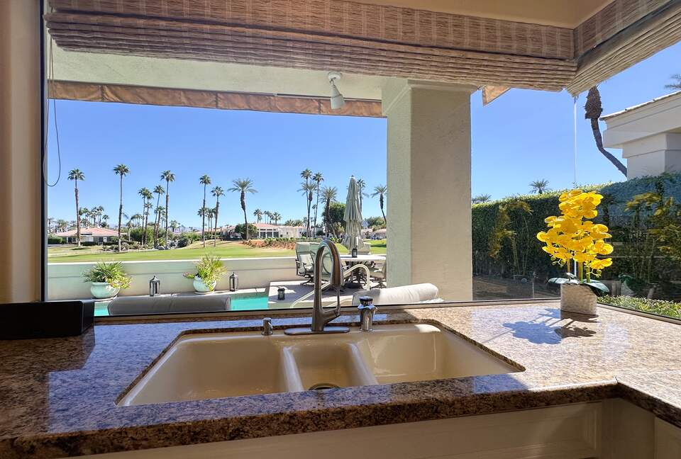 Stunning Fairway View from the Kitchen Sink