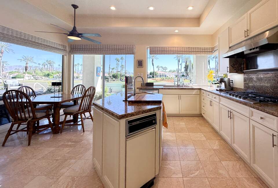 Chef's Kitchen with Granite Countertops
