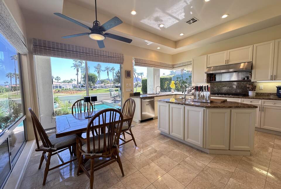 Kitchen Breakfast Table with Golf Course Views