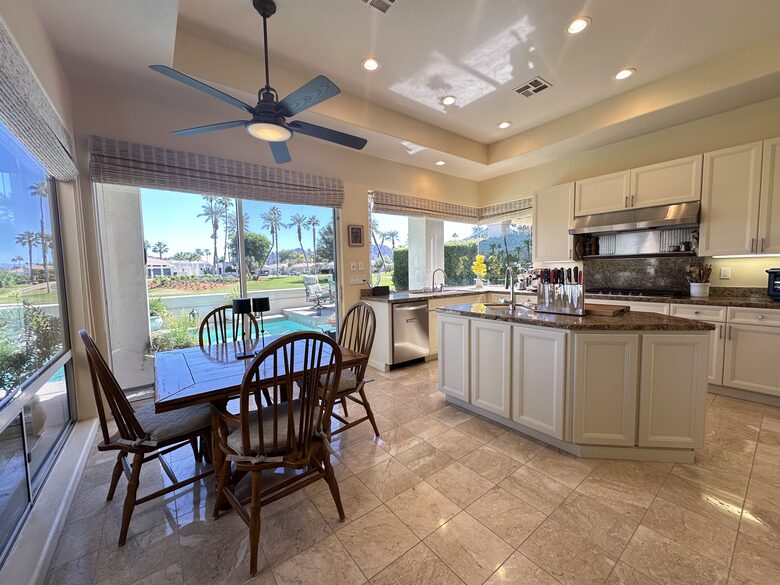 Kitchen Breakfast Table with Golf Course Views
