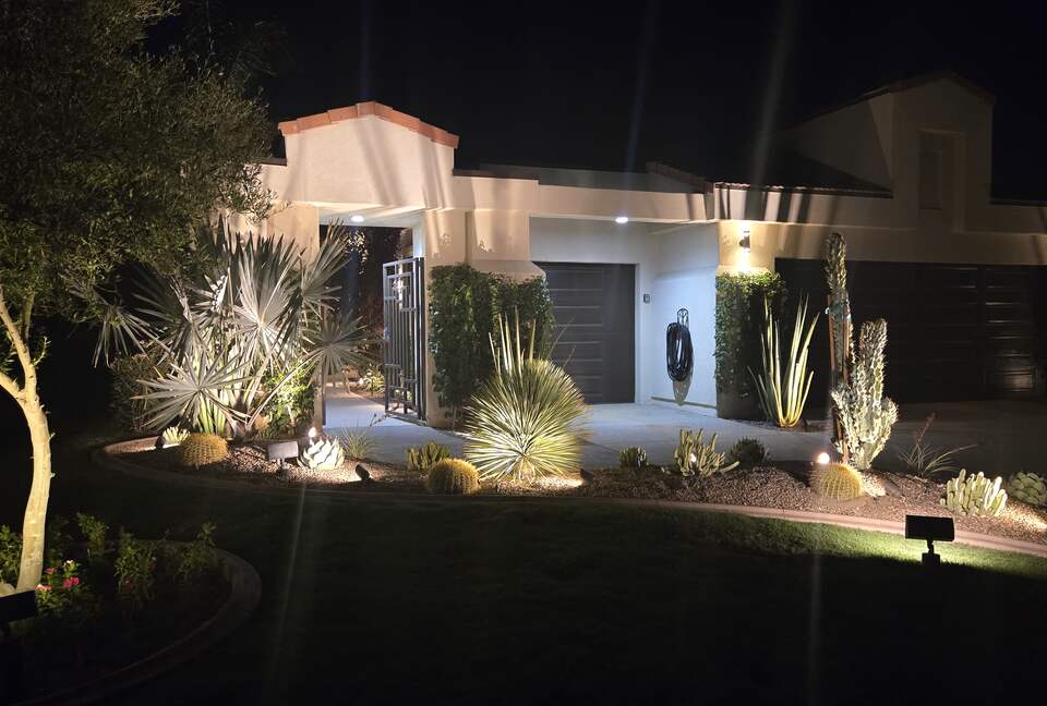 Front Exterior with Elegant Lighting