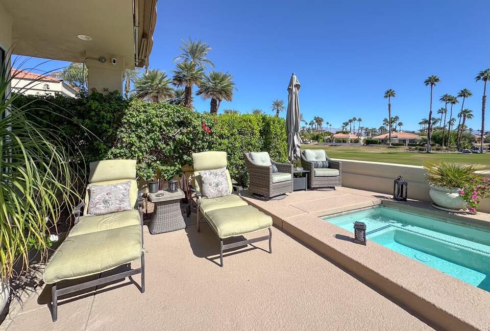 Sun Deck with Chaise Lounges and Spa
